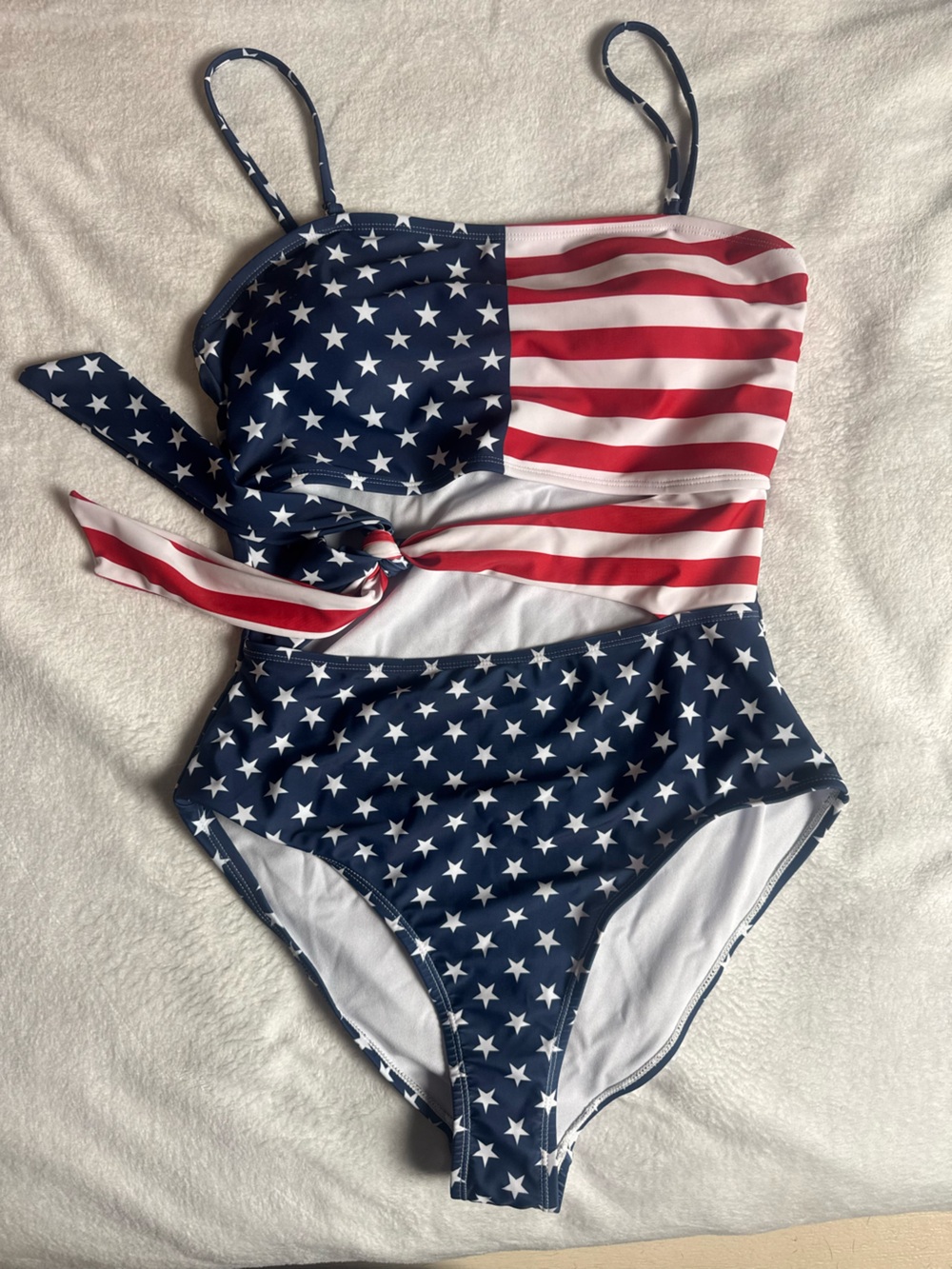 Women's Americana One-Piece Swimsuit - Red, White & Blue